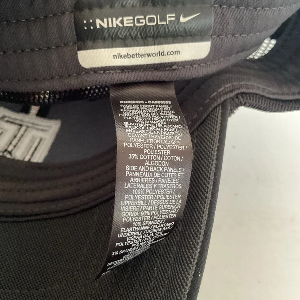Tiger Woods Nike Golf Black Baseball Hat
